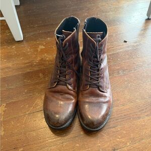 Steve Madden Dark Brown Transit Leather Boots - Size 10